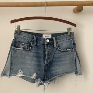 Current/Elliot Distressed Denim Shorts